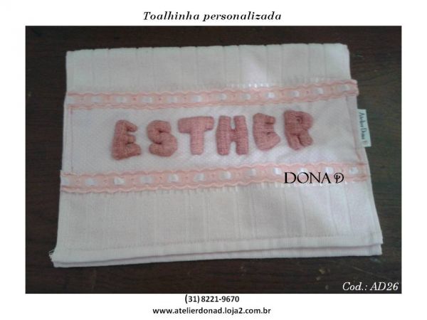 Toalhinha personalizada - Cód. AD26