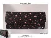 Bolsa preta floral - Cód. AD21