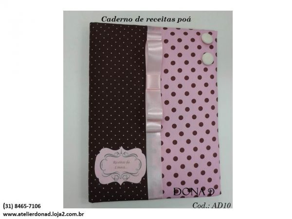 Caderno de receitas poá - Cód. AD10