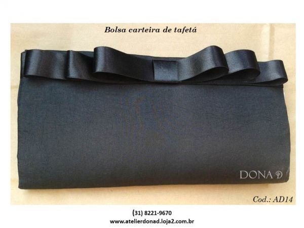 Bolsa carteira de tafetá - Cód. AD14