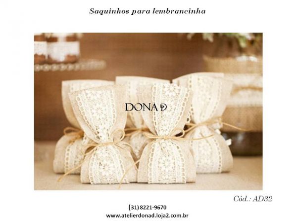 Saquinhos para lembrancinhas - Cód. AD32