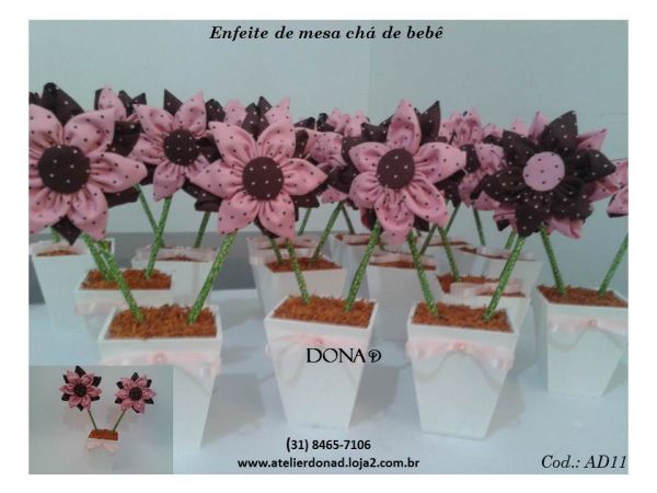 Enfeite de mesa chá de bebê - Cód. AD11
